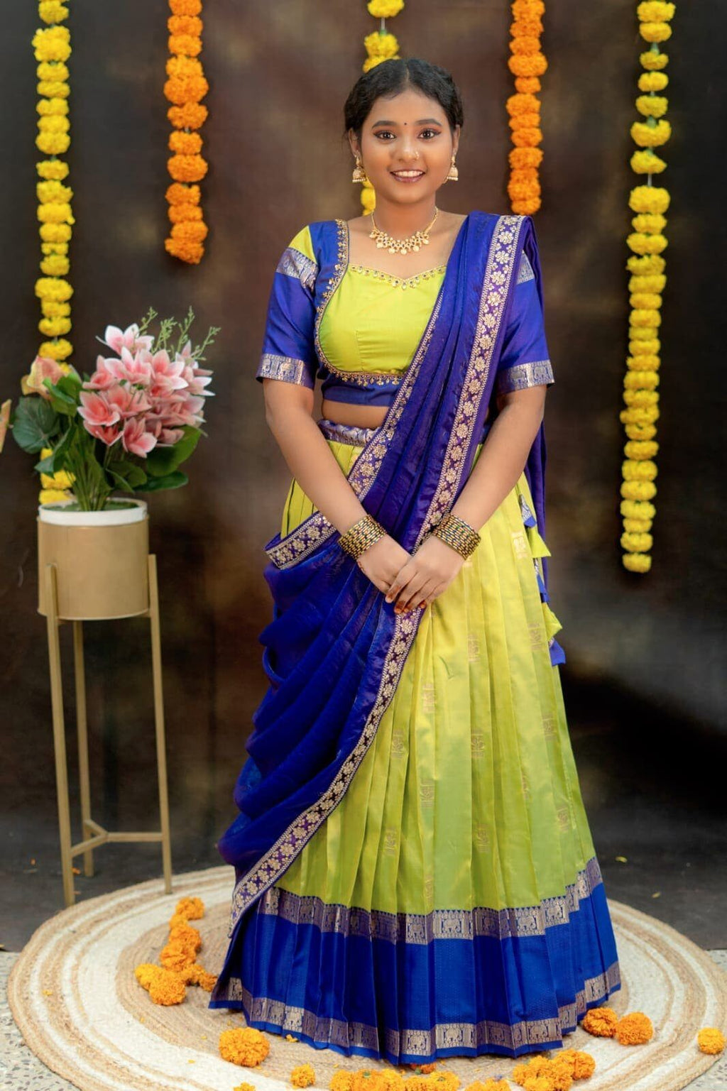 Gadwal soft silk lehenga set