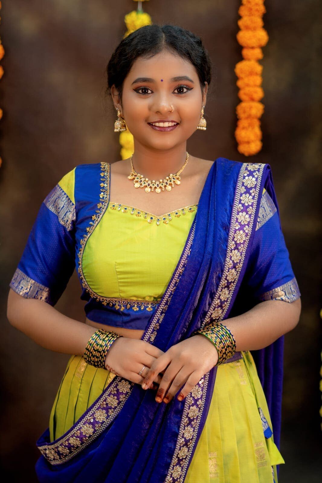 Gadwal soft silk lehenga set