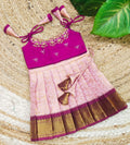 KANCHI PATTU LEHENGA WITH AARI WORK TOP