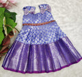 Semi Kanchi Pattu Frock with Zari Work
