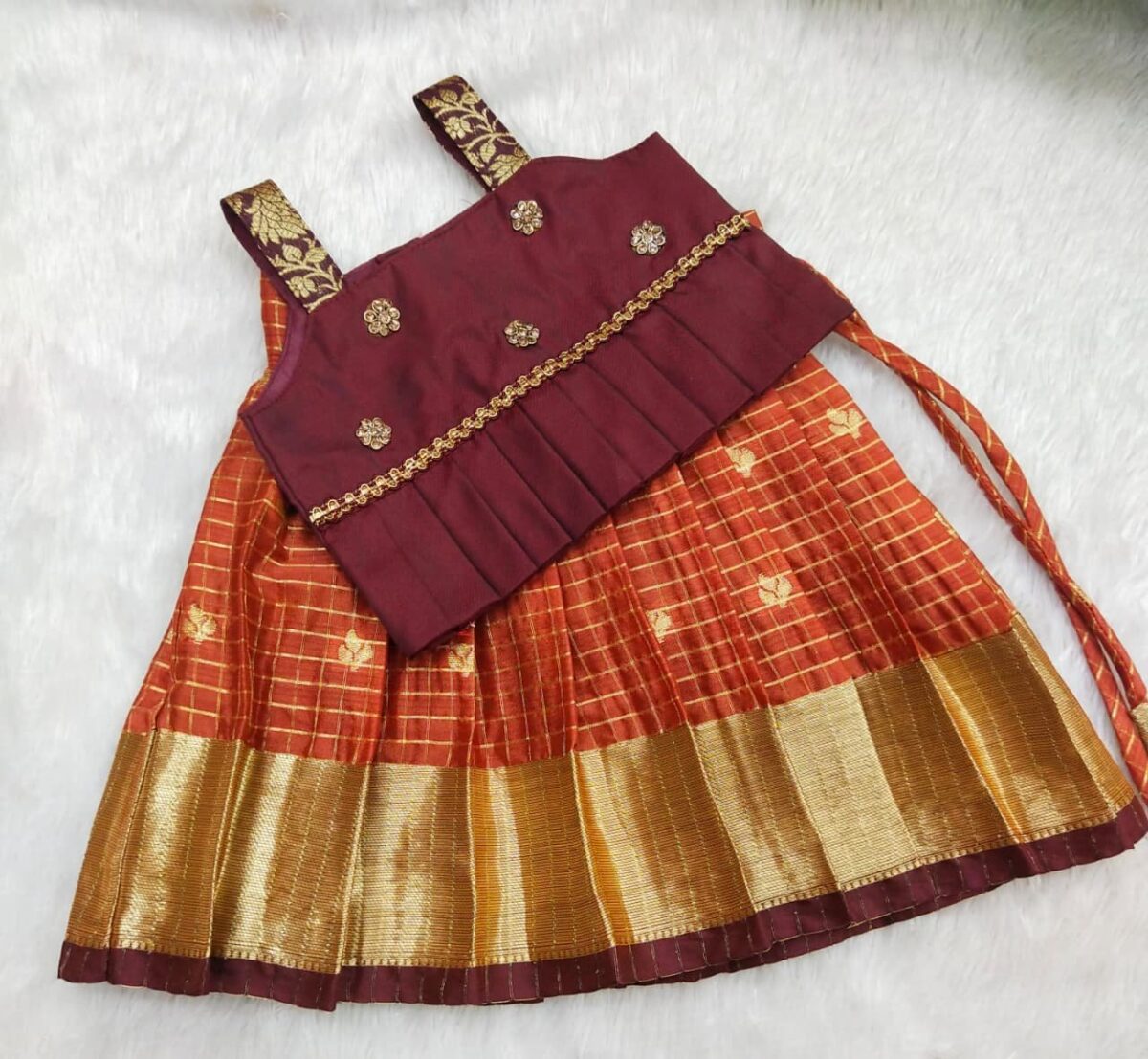 Organza Pattu Pavadai