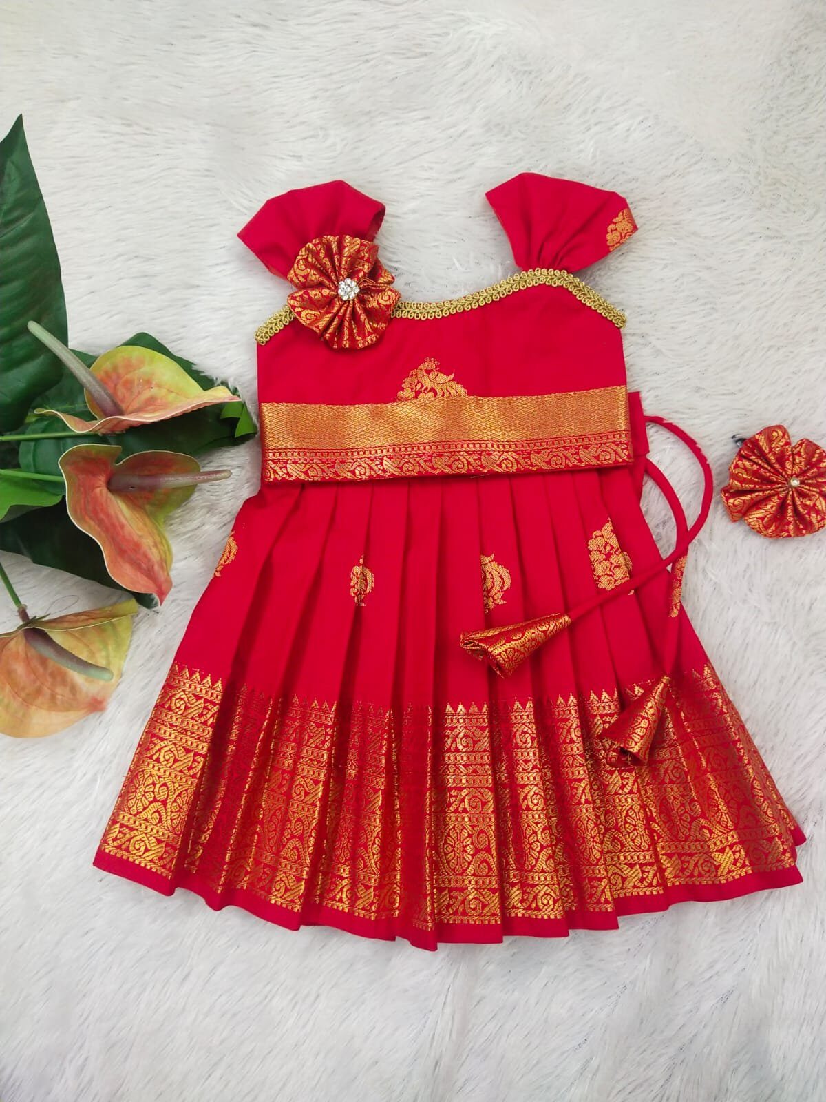 Kumbakonam Soft Silk Lehenga with Designer Top
