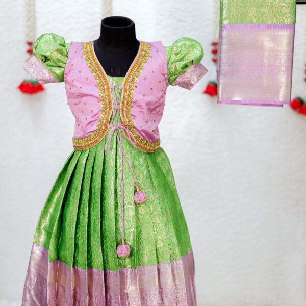 Semi Banarasi Full frock