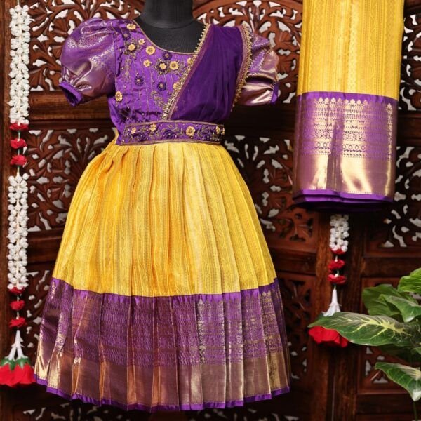 Semi Banarasi Fabric Frock
