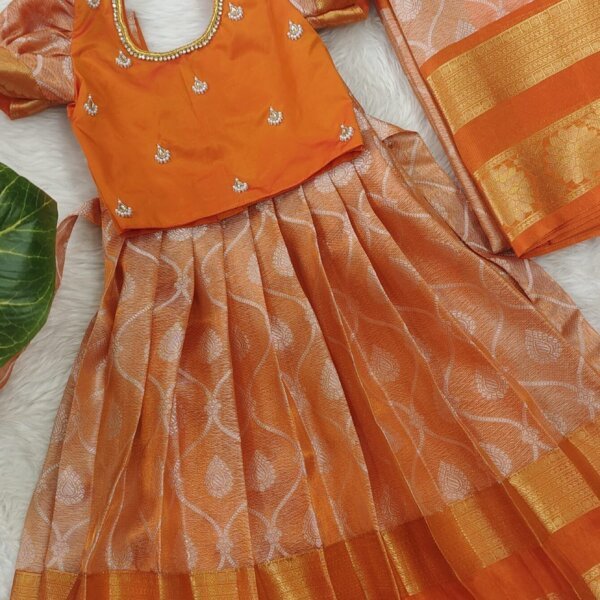 Lehenga Set – Cora Silk with Aari Work