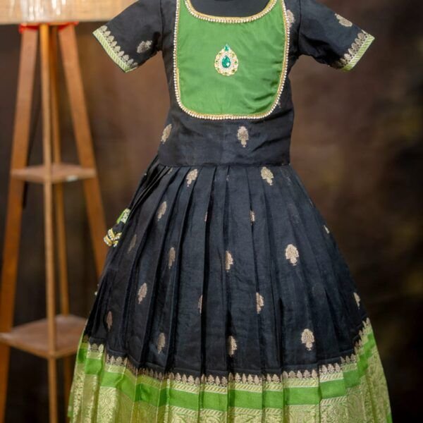 Warm Silk Lehenga with Patch Work Top