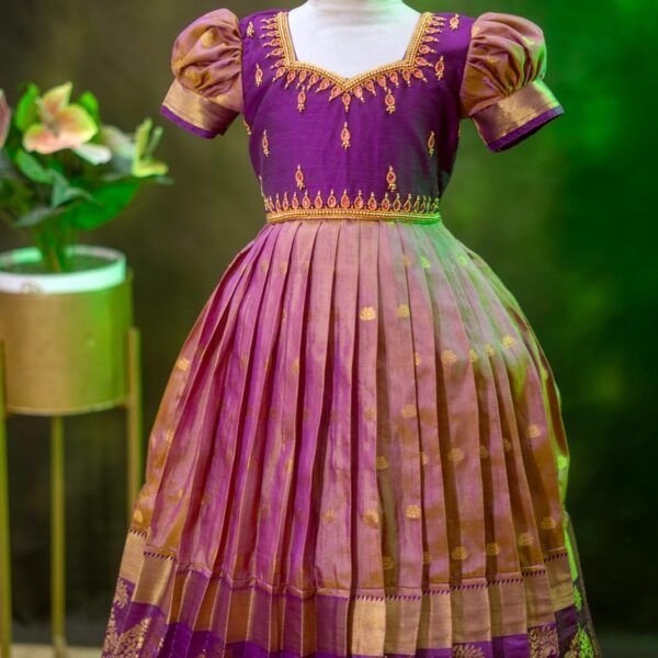 Semi Banarasi Fabric Dress