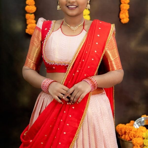 Semi Banarasi Kanchi Pattu Lehanga