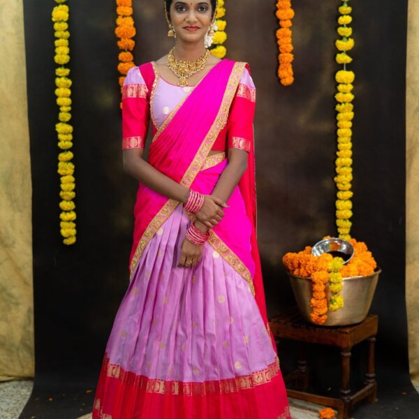 Semi Gadwal soft silk lehenga set