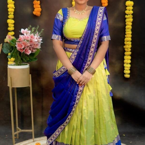 Gadwal soft silk lehenga set