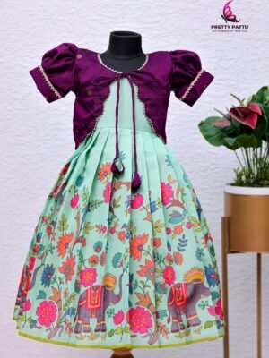 Pichwai printed frock