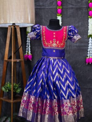 Semi Banarasi Lehenga Set