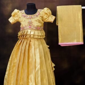 Gold Tissue Banarasi Lehanga