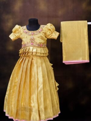 Gold Tissue Banarasi Lehanga