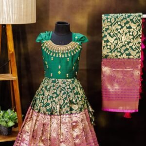 Kalamkari Semi Banarsi Silk