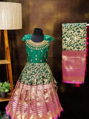 Kalamkari Semi Banarsi Silk