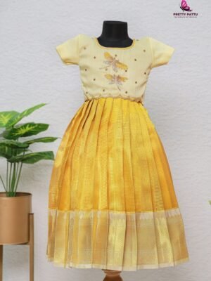 butterfly banarasi tissue lehanga