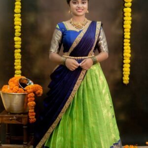 Semi Banarasi Silk Lehanga