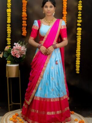 Semi Gadwal soft silk lehenga set