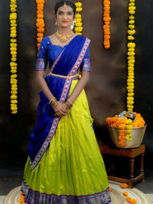 Premium quality Gudwal silk lehanga