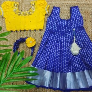 kanchi pattu frock &top