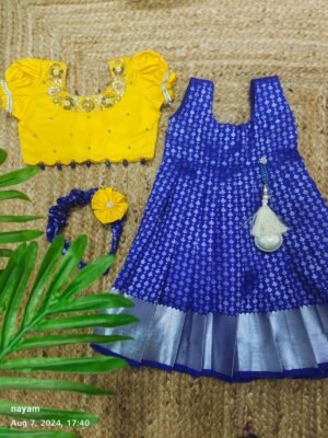 kanchi pattu frock &top