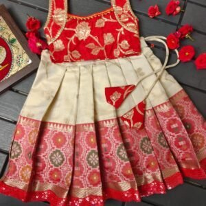 Satin banarasi pochamalli bader