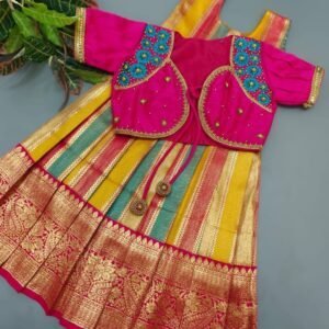 Banarasi silk frock