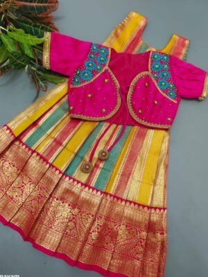 Banarasi silk frock