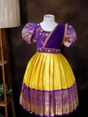 Semi Banarasi Fabric Frock