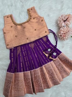 Kumbakonam Soft Silk Lehenga Set.