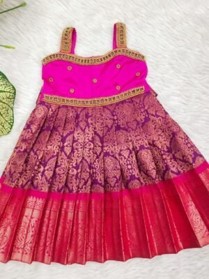 Kupadampattu Fabric Full Frock