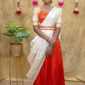 Kumbakonam Soft Silk Lehenga Half-Saree Set