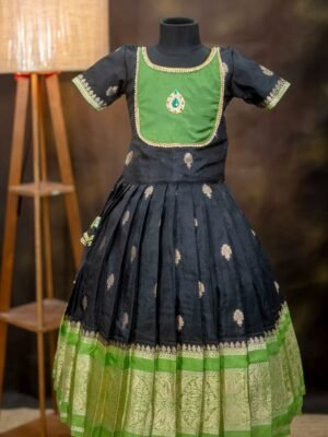 Warm Silk Lehenga with Patch Work Top