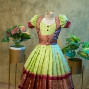 Elegant warm silk frock