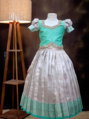 Tissue Banarasi Lehanga with Aari Work Top