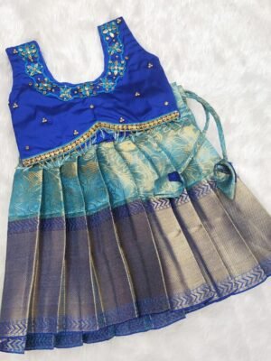 TISSUE BANARSI LEHENGA WITH SILK COTTON TOP