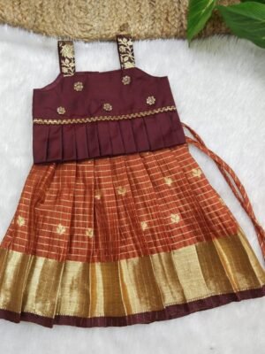 Organza Pattu Pavadai