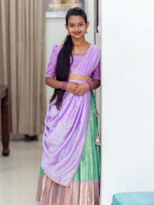 Banarasi Kids Half Saree
