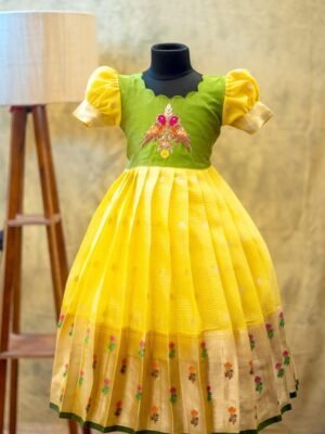 Kota fabric with aari work